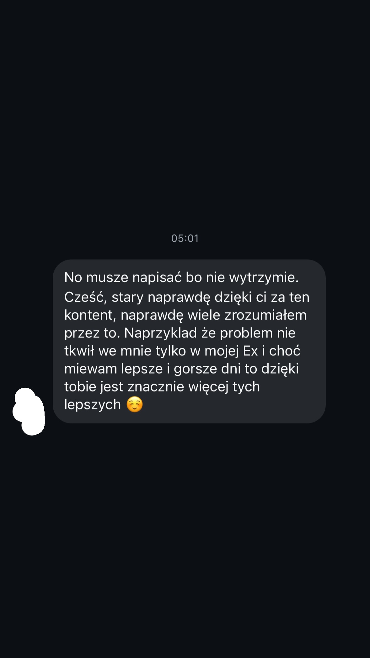 Wiadomość od obserwującego 1