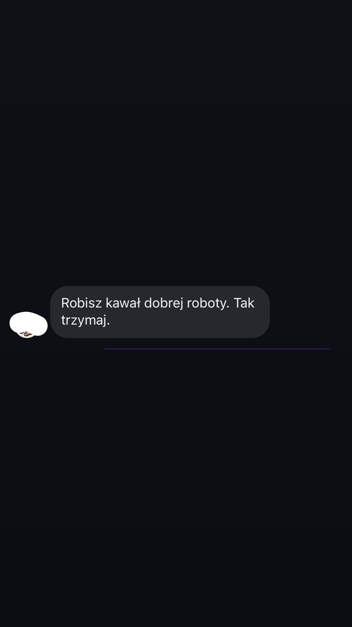 Wiadomość od obserwującego 6