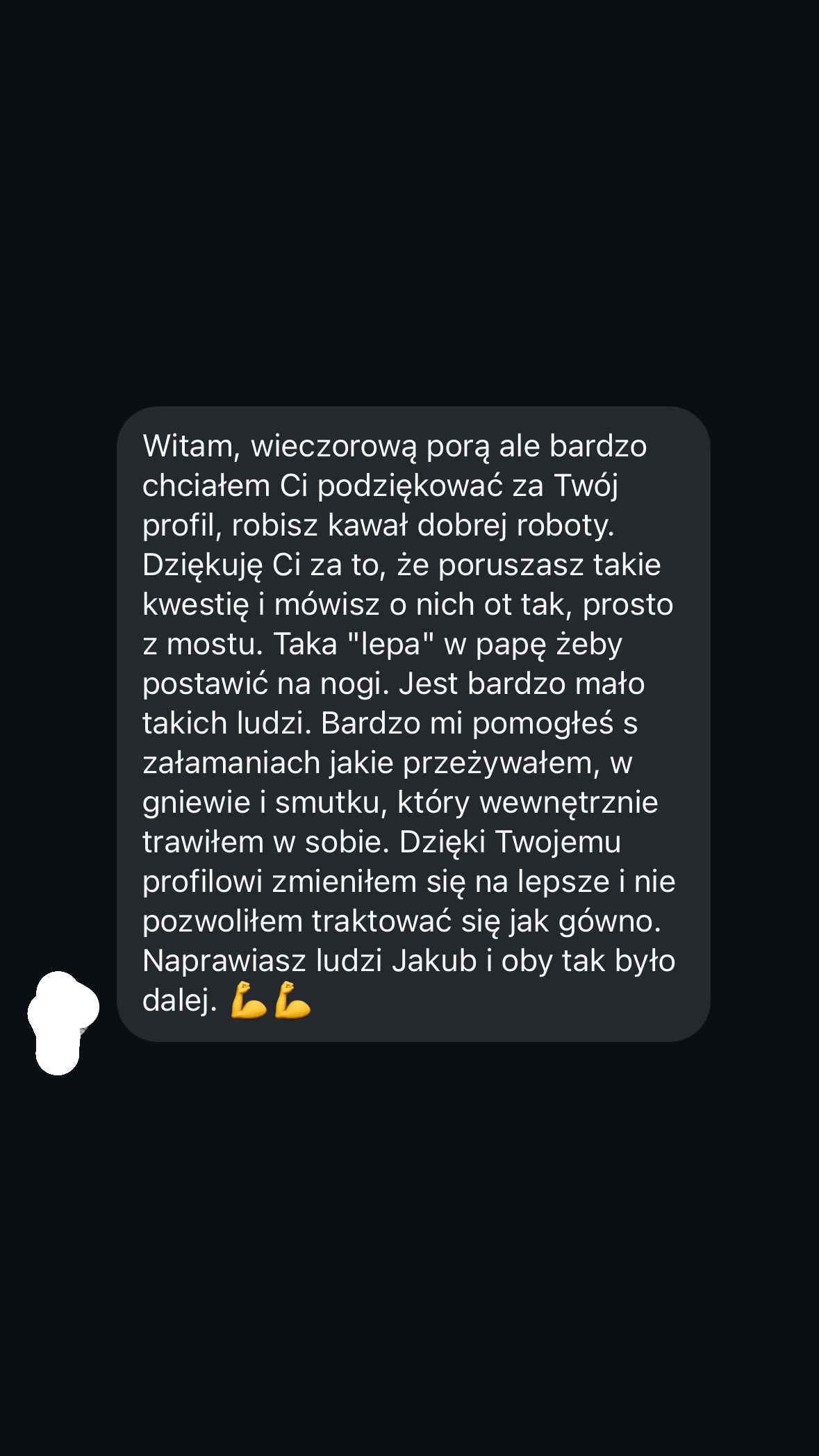 Wiadomość od obserwującego 9