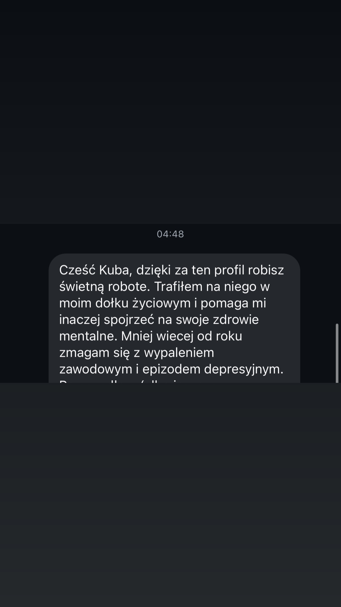 Wiadomość od obserwującego 13