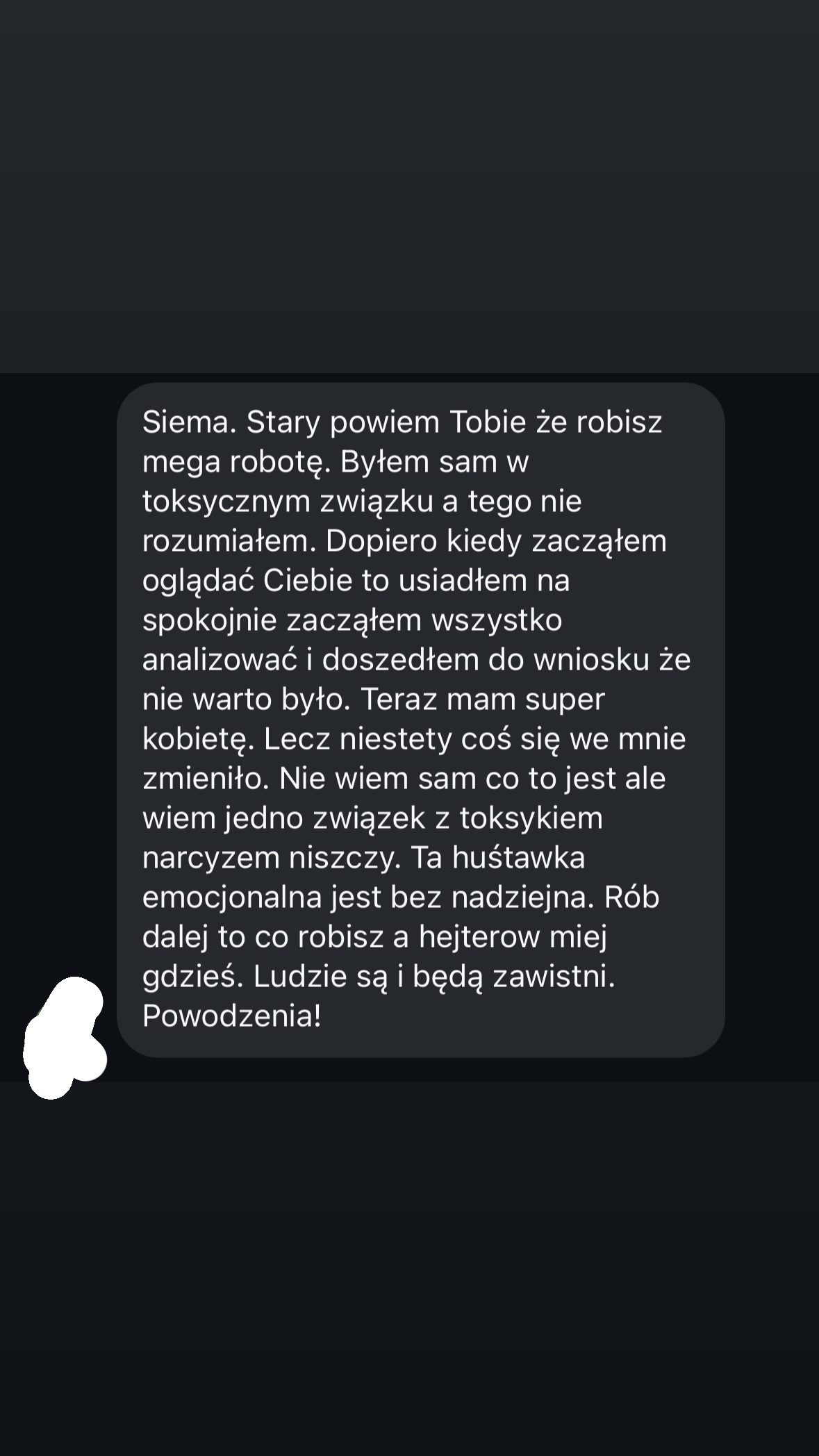 Wiadomość od obserwującego 16