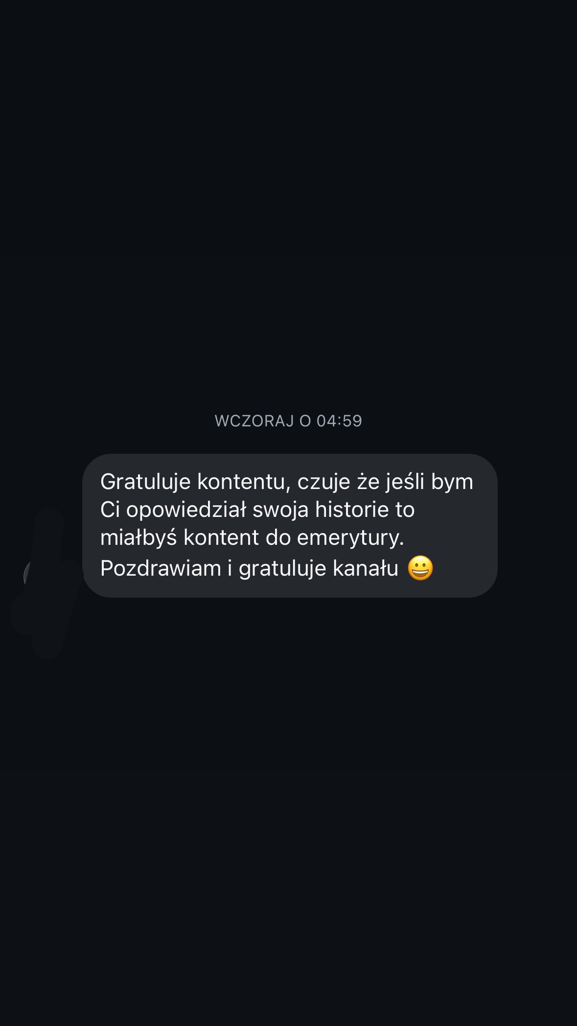 Wiadomość od obserwującego 20