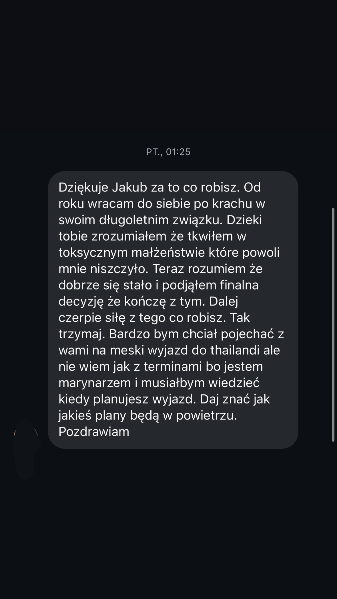 Wiadomość od obserwującego 23