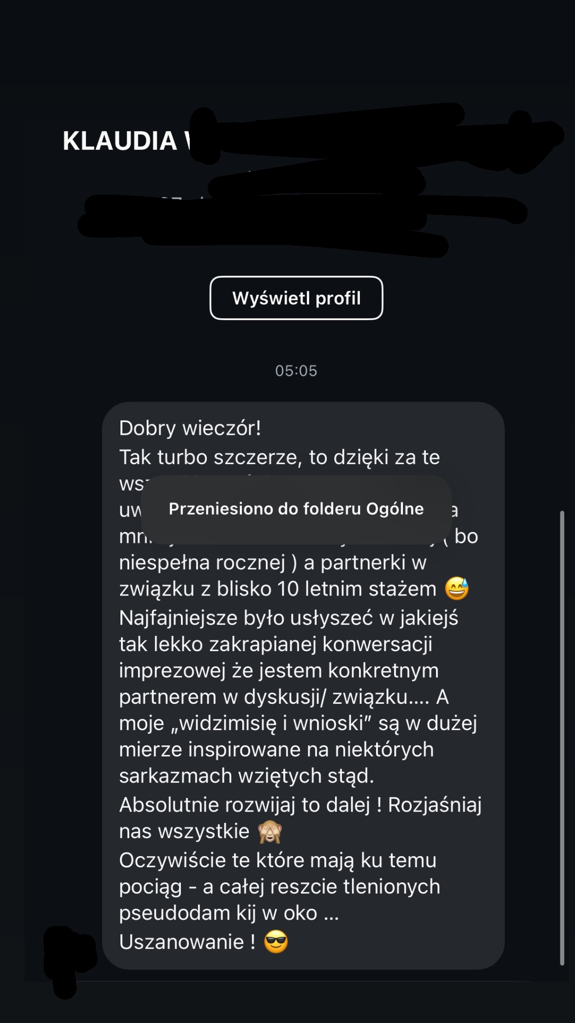 Wiadomość od obserwującego 24
