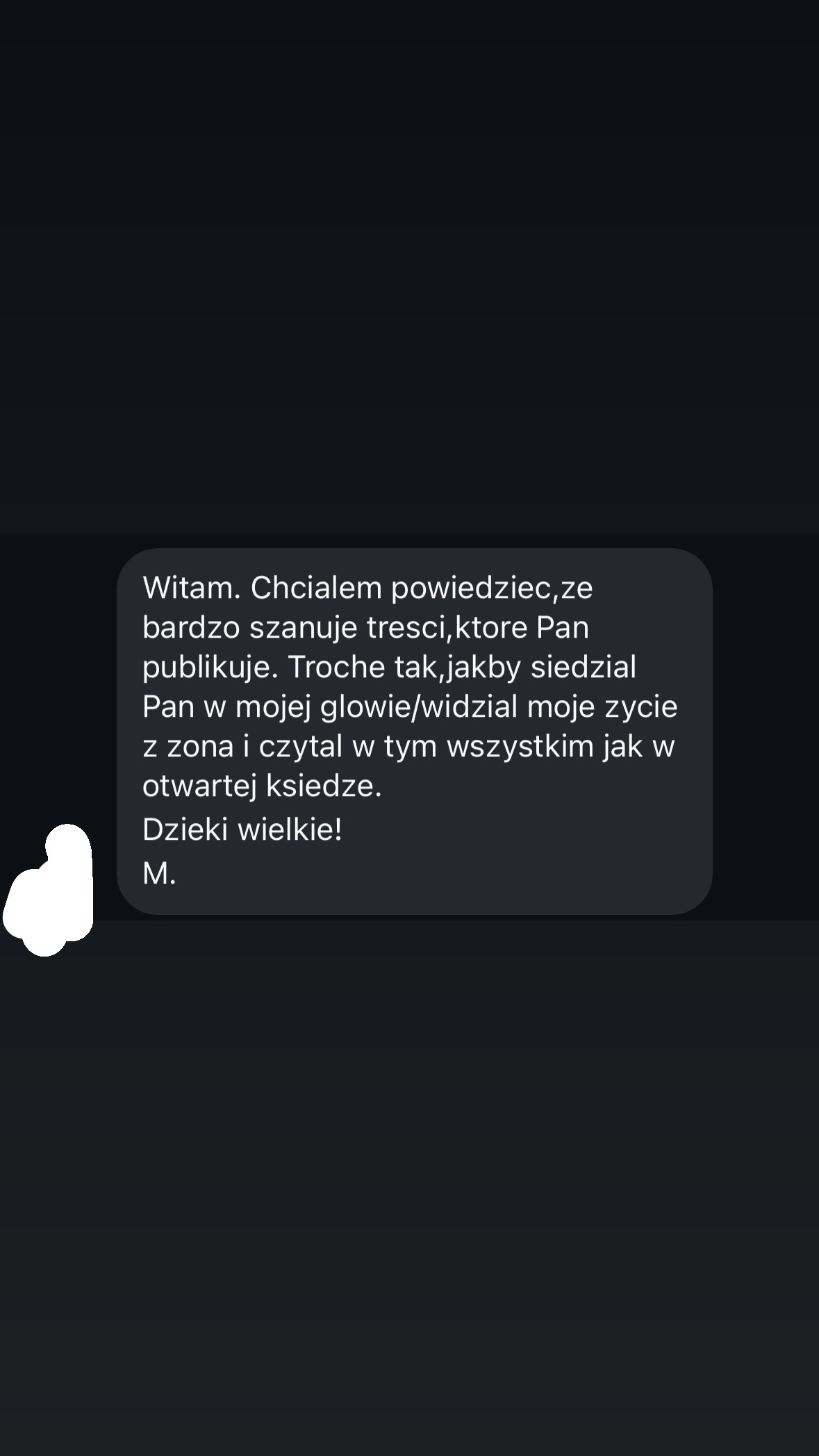 Wiadomość od obserwującego 35