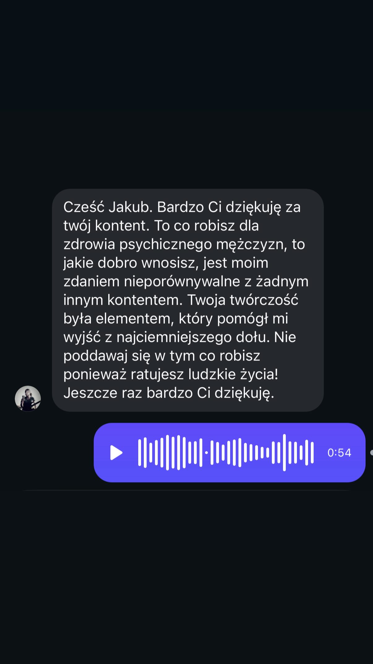 Wiadomość od obserwującego 64