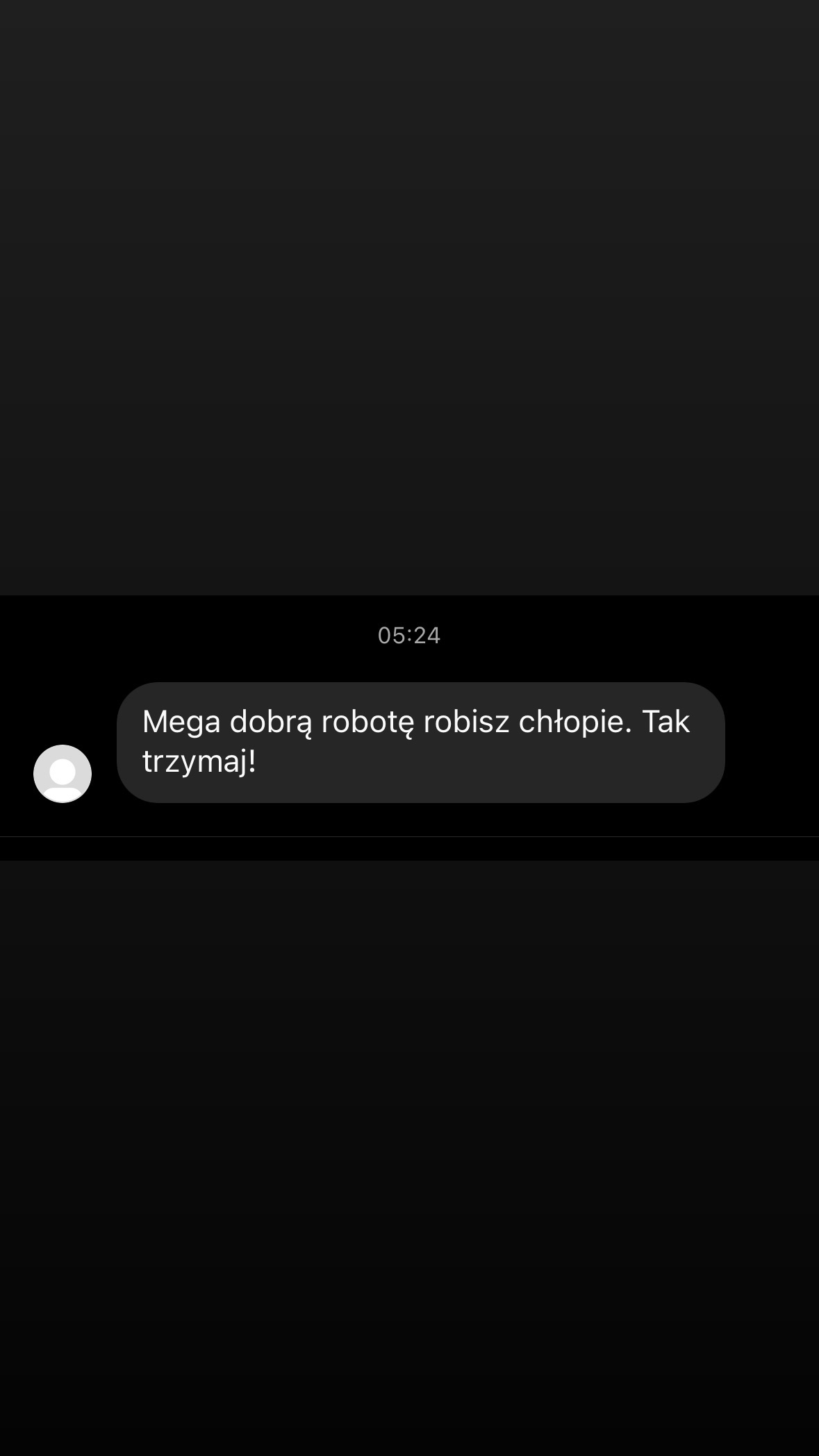 Wiadomość od obserwującego 70